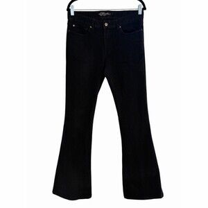 Vintage Lip Service Flare Jeans, Size 33, Black Stretch, Mid Rise